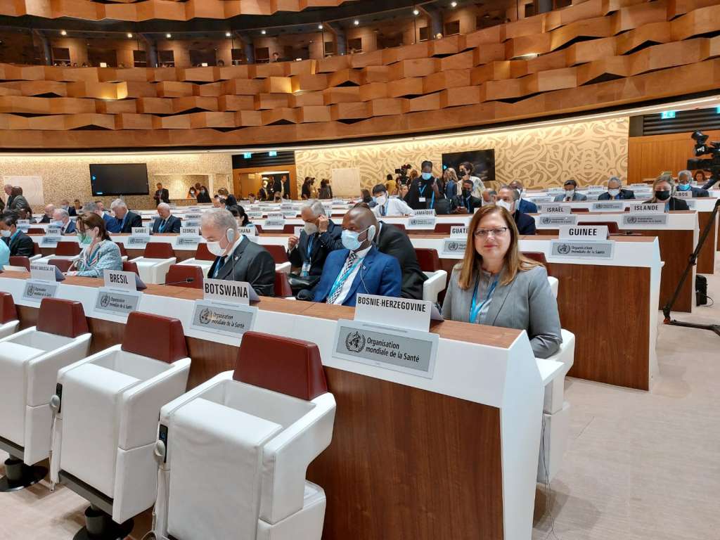 Gudeljević na zasjedanju Svjetske zdravstvene skupštine u Ženevi