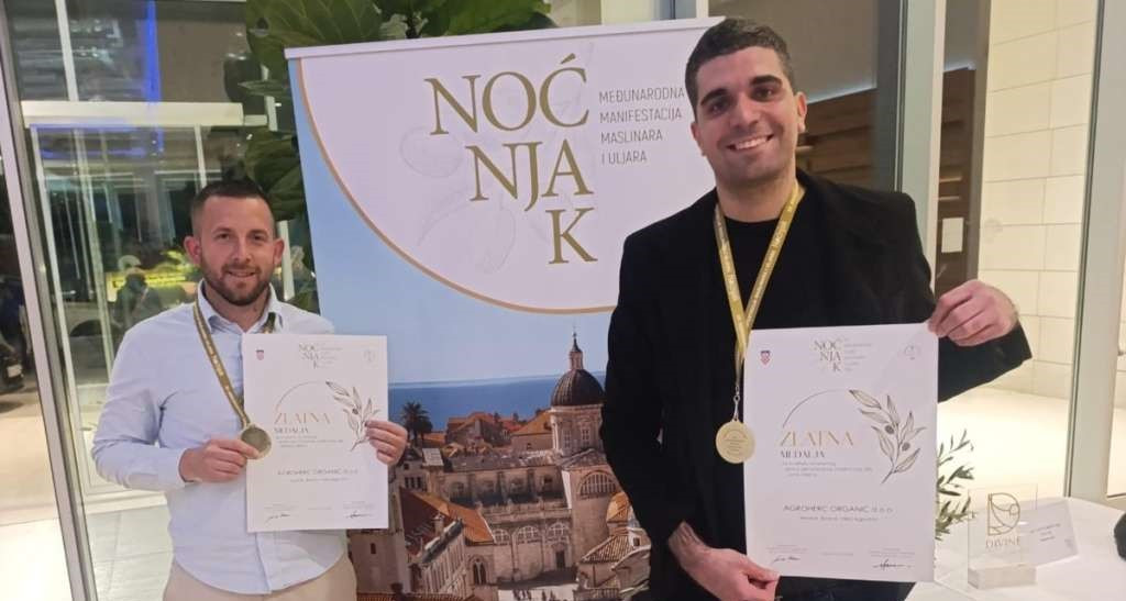 Hercegovačko maslinovo ulje osvojilo dvije zlatne medalje u Dubrovniku