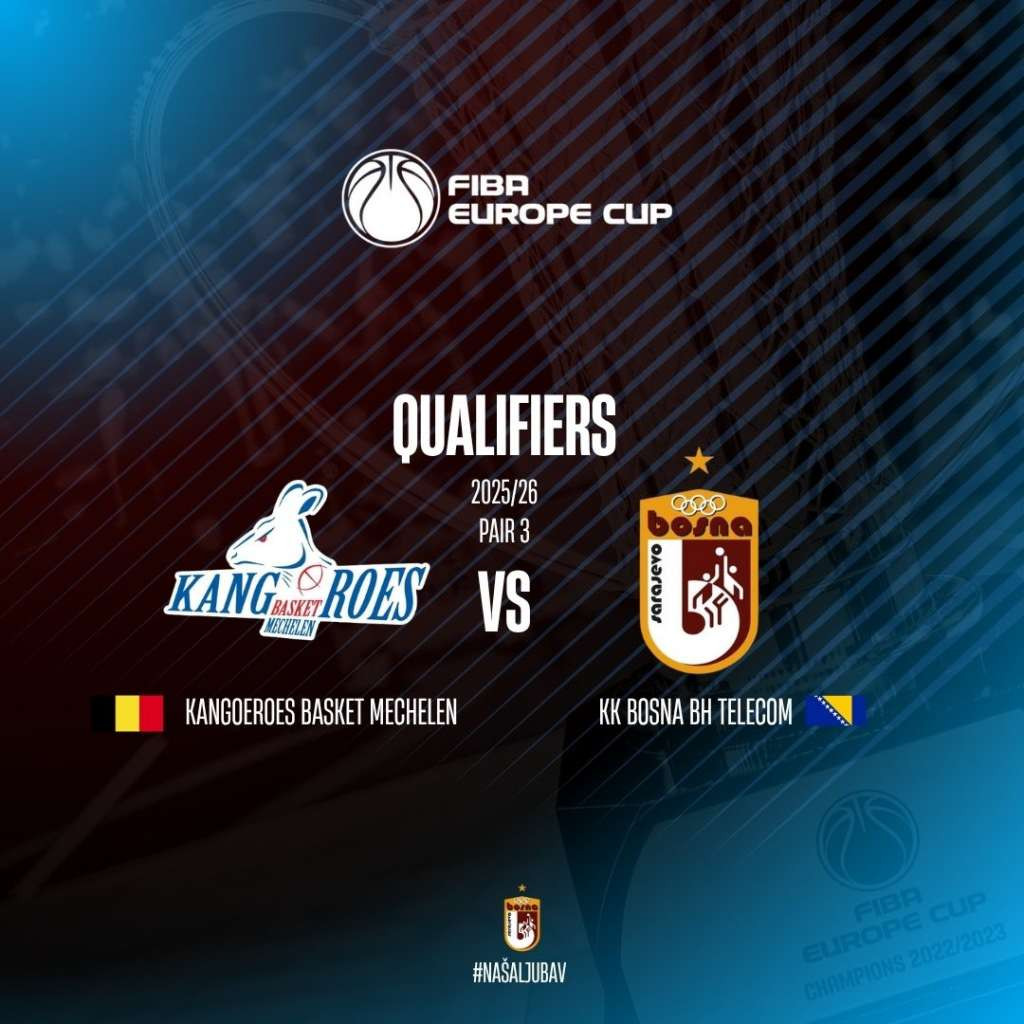 Bosna protiv Kangoeroes Basket Mechelena u kvalifikacijama za FIBA Cup