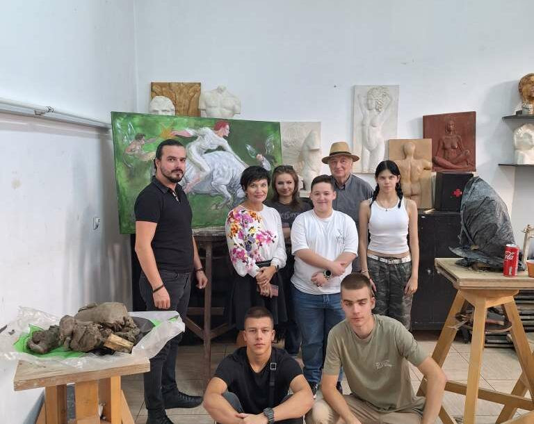 Festival GRAD - Održana likovna radionica u Školi primijenjenih umjetnosti u Sarajevu