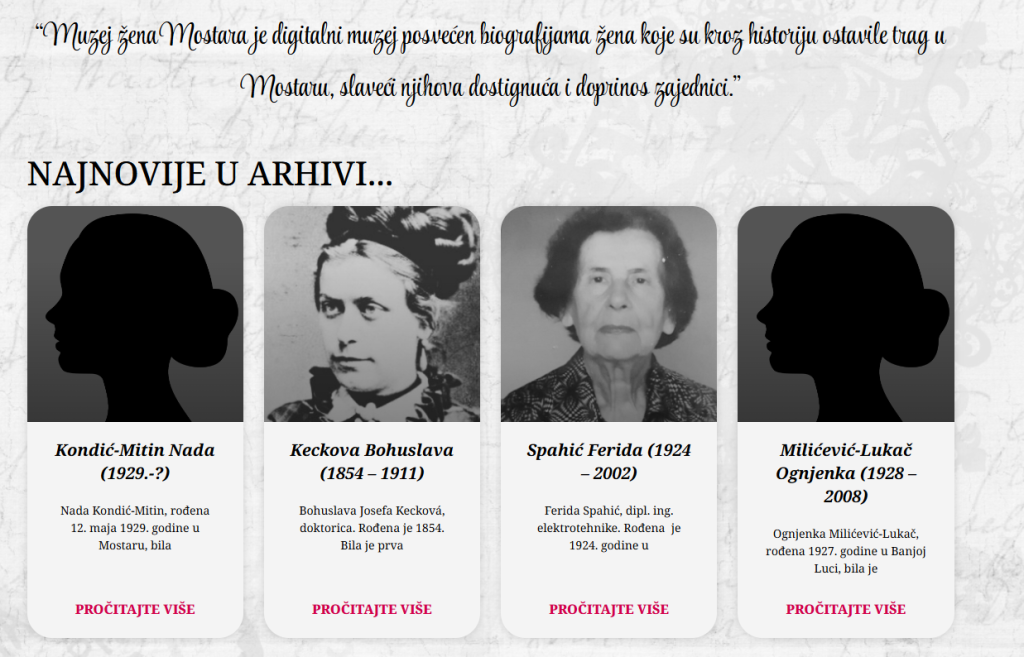 Inicijativa građanki i građana Mostara pokrenula online muzej žena Mostara