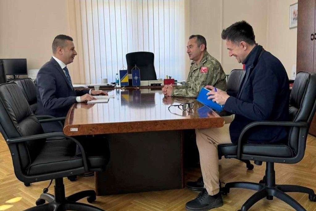 Goganović primio zamjenika komandanta NATO Štaba Sarajevo
