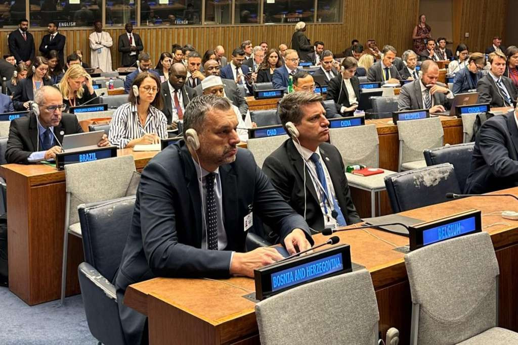 Konaković na ministarskom sastanku Globalne alijanse za implementaciju rješenja o dvije države u sjedištu UN-a