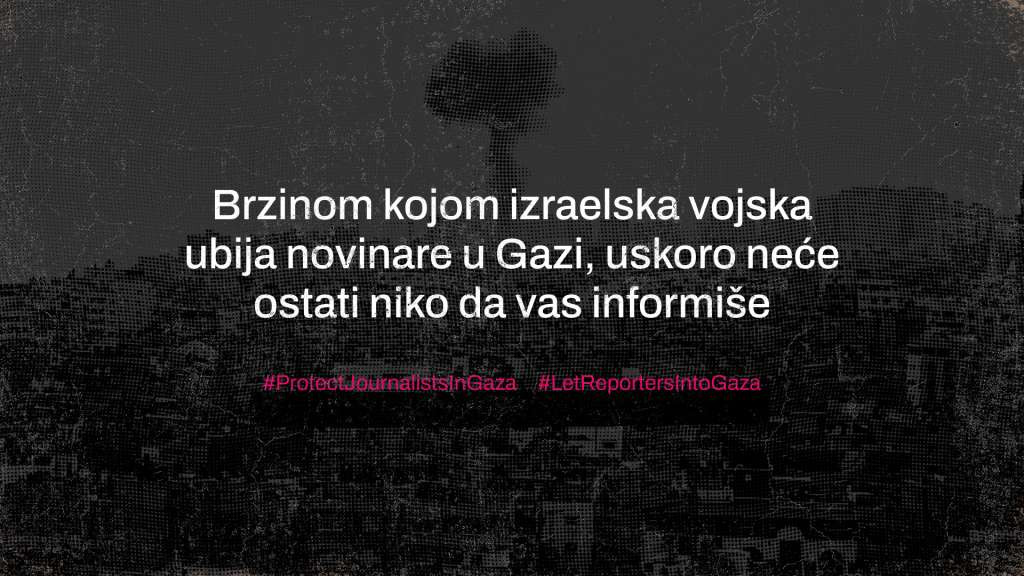 Gaza postaje groblje novinara: BH novinari se pridružili globalnom protestu
