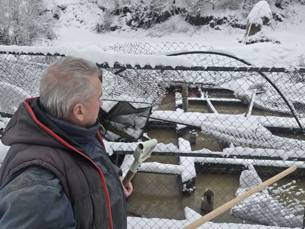 Potpuno uništen ribnjak porodice Delić u Sadbi kod Goražda