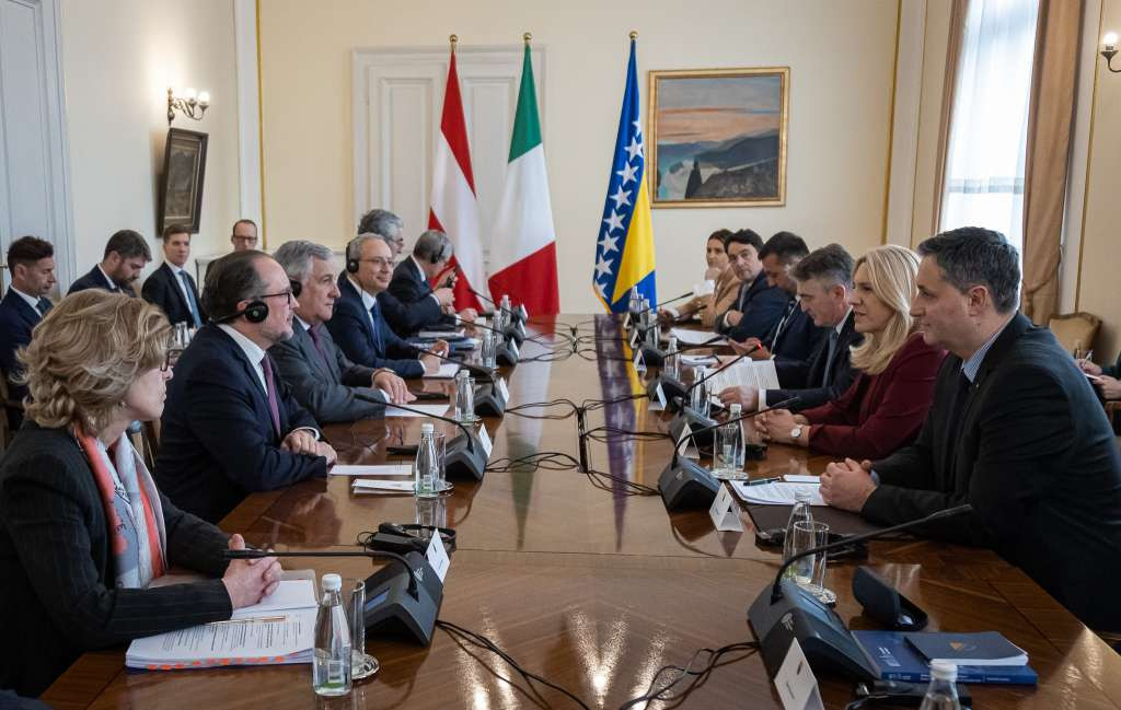 Članovi Predsjedništva Bosne i Hercegovine primili ministre iz Italije i Austrije