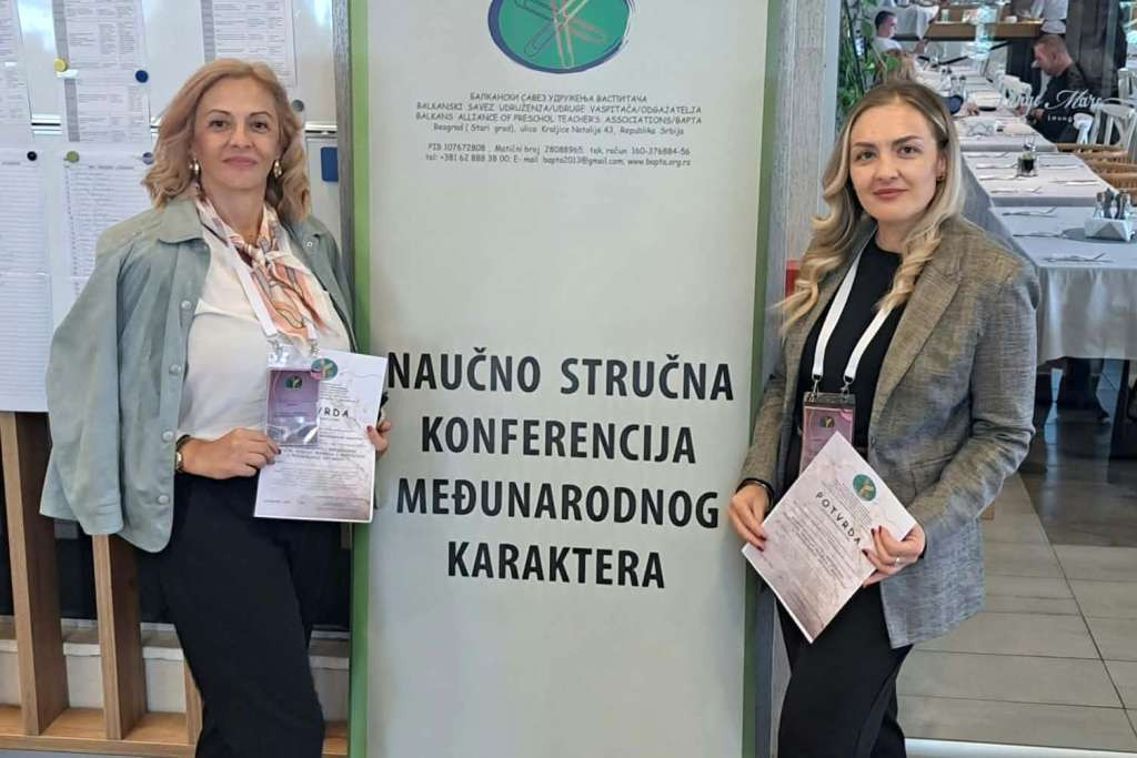 Vaspitačice dječijeg vrtića „Poletarac" iz Srebrenice na međunarodnoj konferenciji u Crnoj Gori