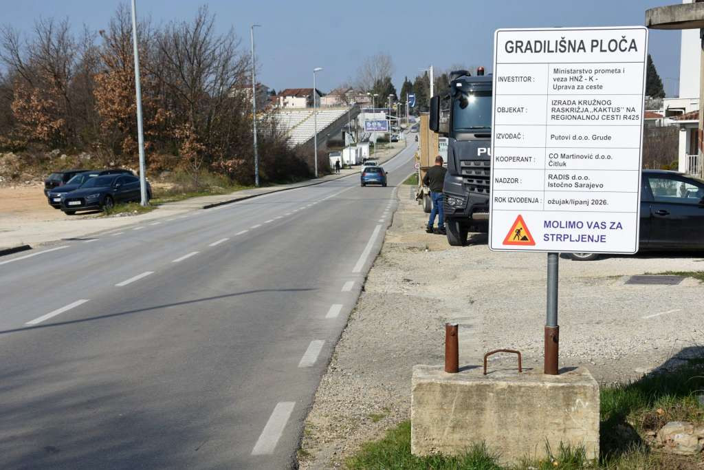 U Čitluku otpočeli radovi na izgradnji kružnog toka 'Kaktus'