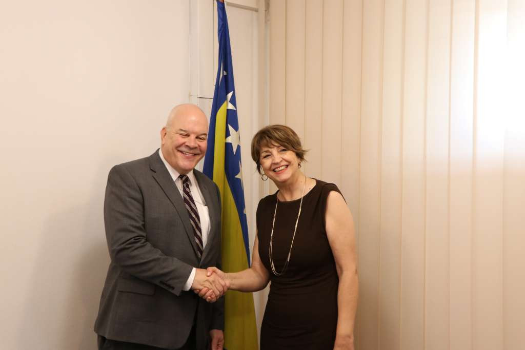 Aggeler u oproštajnoj posjeti CIK BiH: Dugogodišnji partneri na unapređenju bh. izbornog sistema