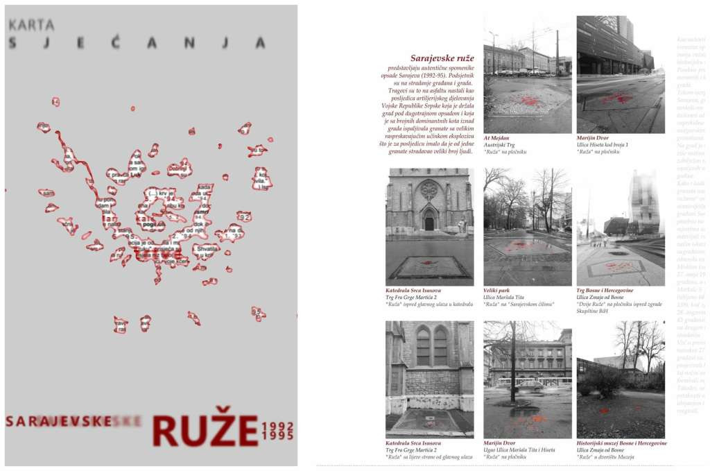 Zavod za zaštitu naslijeđa objavio kartu sjećanja 'Sarajevske ruže 1992. - 1995.'