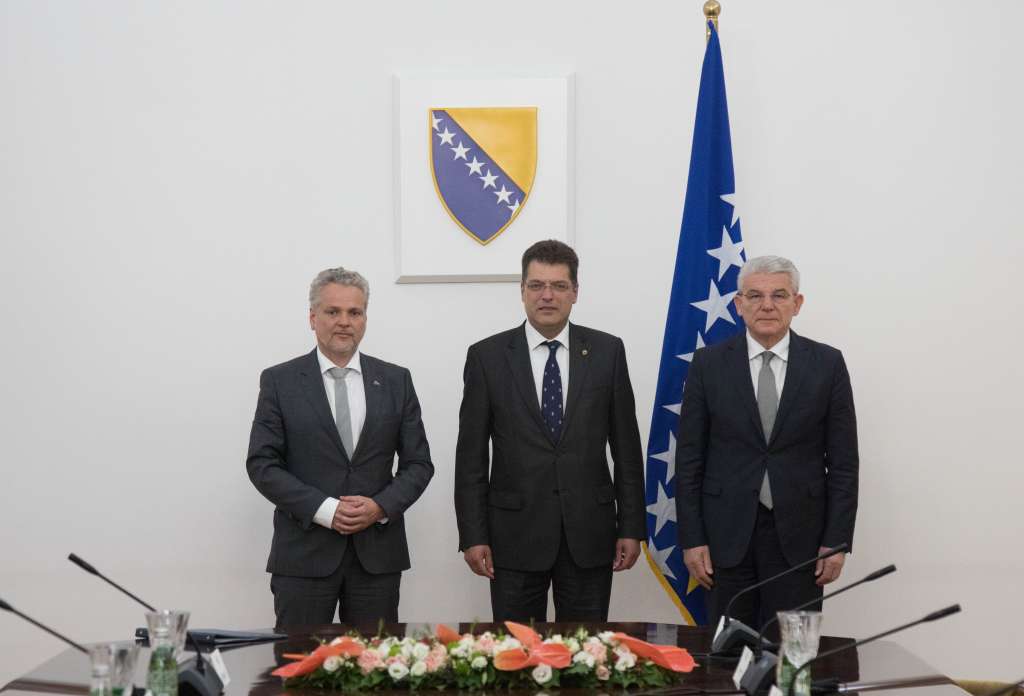 Šefik Džaferović s komesarom EU za upravljanje krizama Janezom Lenarčičem