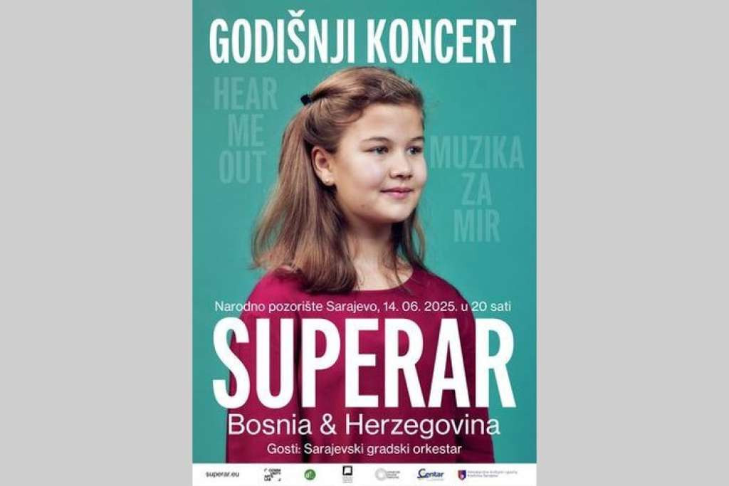 U subotu na sceni NPS: Godišnji koncert Udruženja Superar u BiH 'Hear Me Out – Muzika za mir'