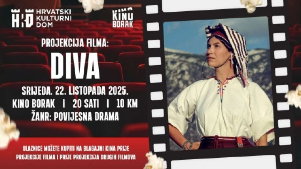 Povijesna drama Diva stiže na veliko platno u Širokom Brijegu