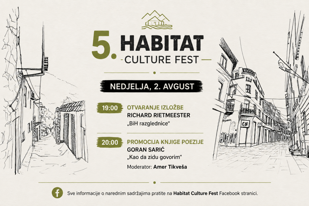 Habitat Culture Fest donosi izložbu Richarda Rietmeestera i poetsko večer Gorana Sarića