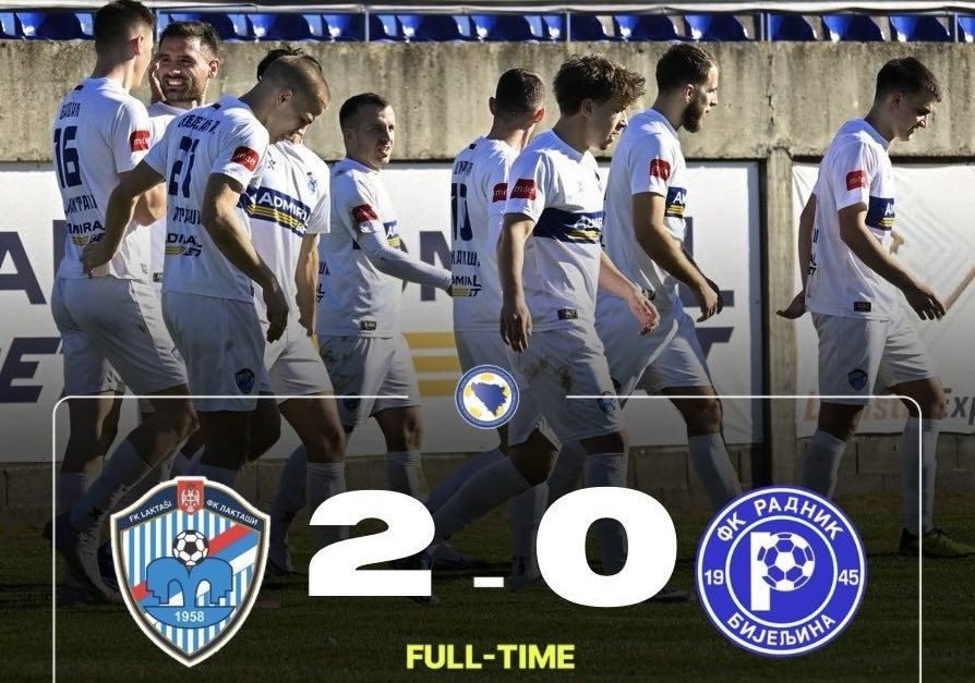 Laktaši slavili pobjedu protiv Radnika u prvom meču četvrtfinala Kupa BiH