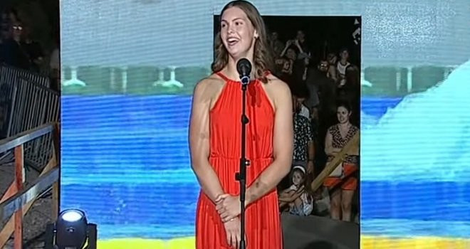 Mostar dočekao evropsku prvakinju i najbolju bh. plivačicu Lanu Pudar