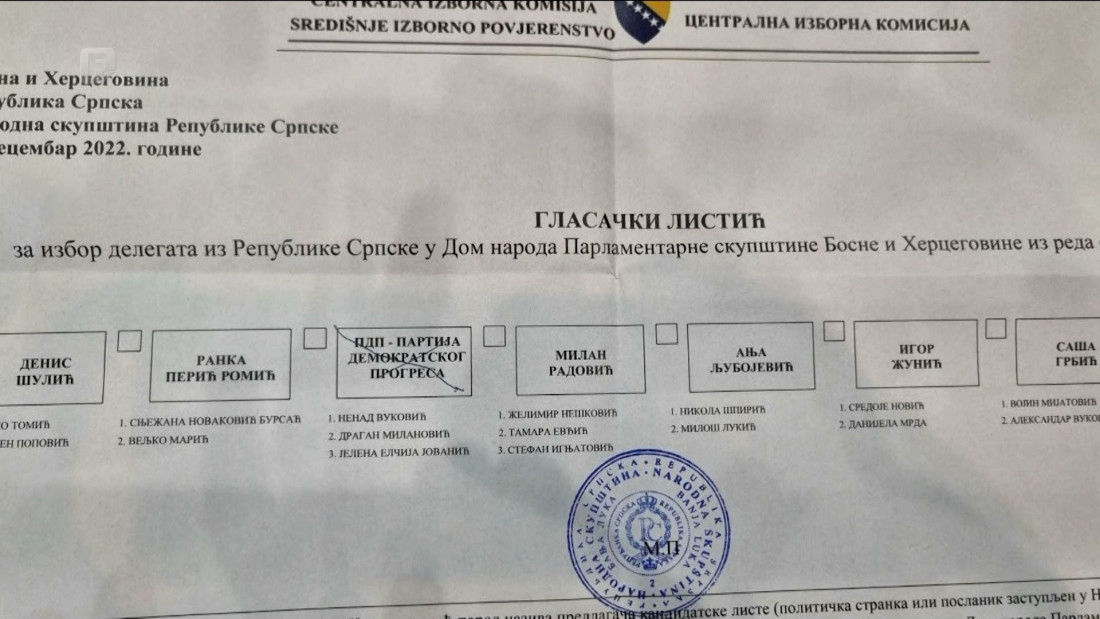 Čiji je listić bio nevažeći, ko je SNSD-u isporučio četvrtog delegata?