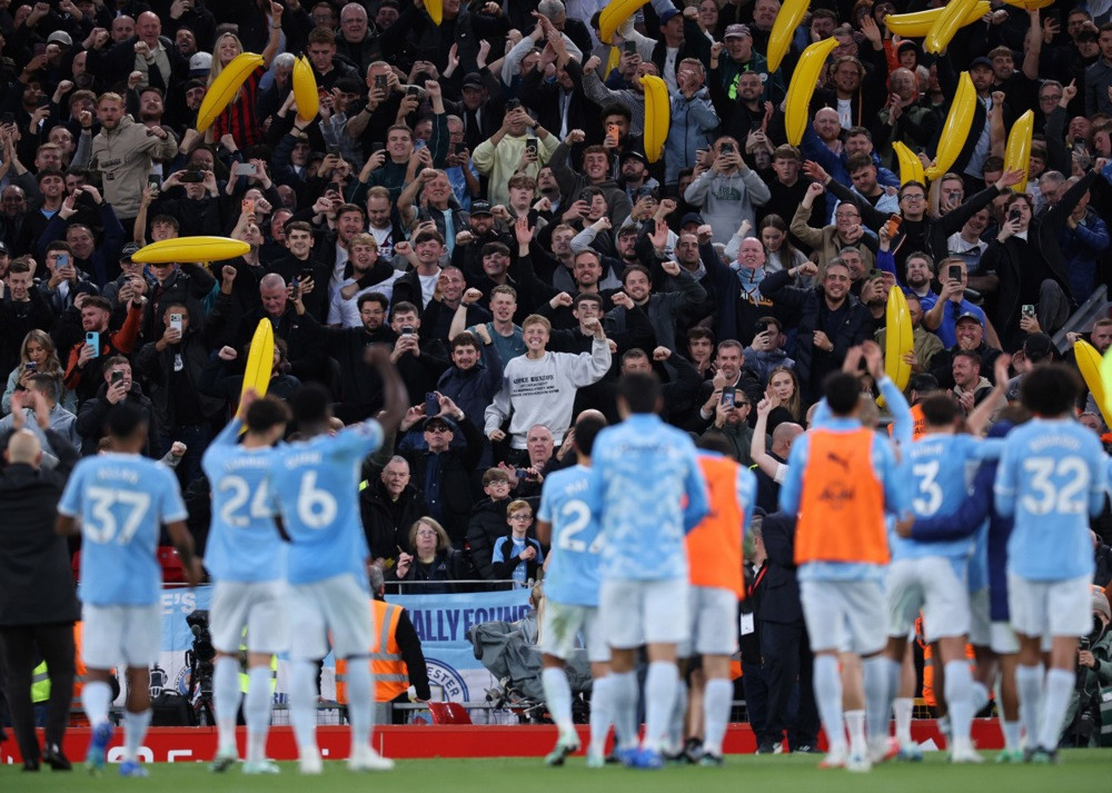 Fudbaleri Manchester Cityja ubjedljivo savladali Liverpool na Anfieldu