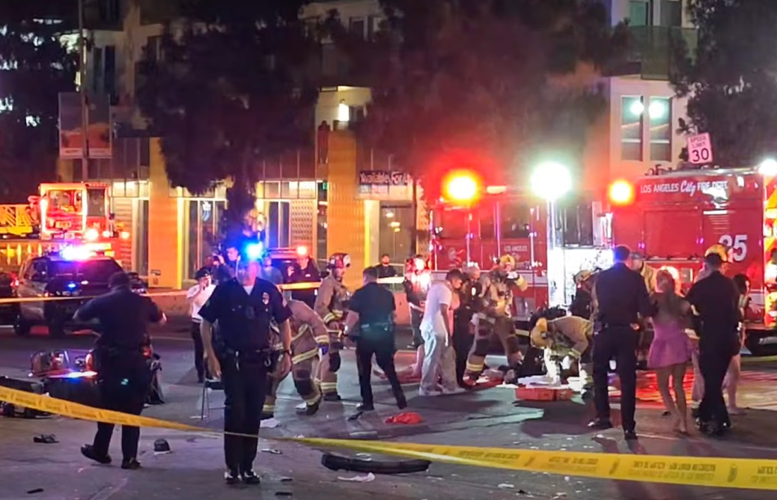 Vozilo se zarilo u masu u Los Angelesu, više od 20 povrijeđenih