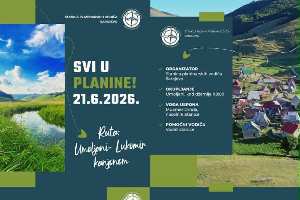 Svi u planine: Tura iz Umoljana do Lukomira, prilika za hodanje i uživanje u ljepoti prirode