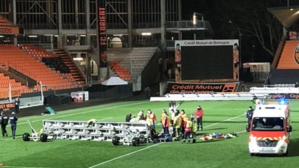 Poginuo radnik na održavanju terena Lorienta: Reflektor pao na njega