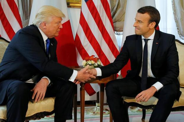 Trump i Macron za povratak mira i stabilnosti u svijetu