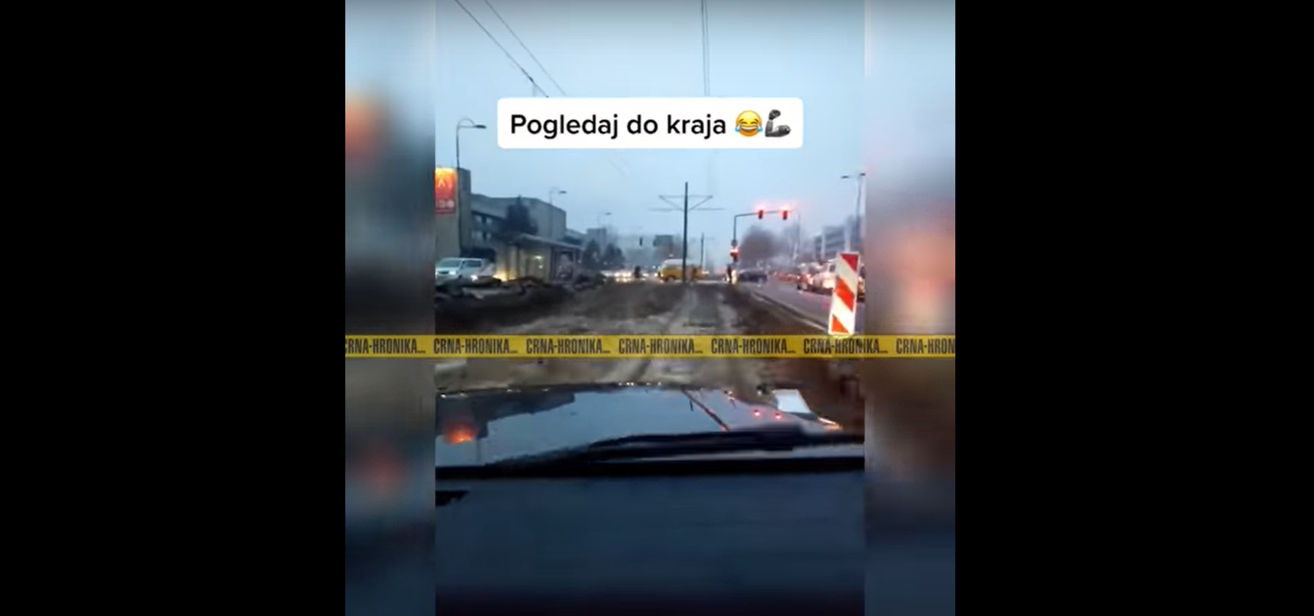 Policija oduzela automobil od vozača koji je vozio po gradilištu tramvajske pruge