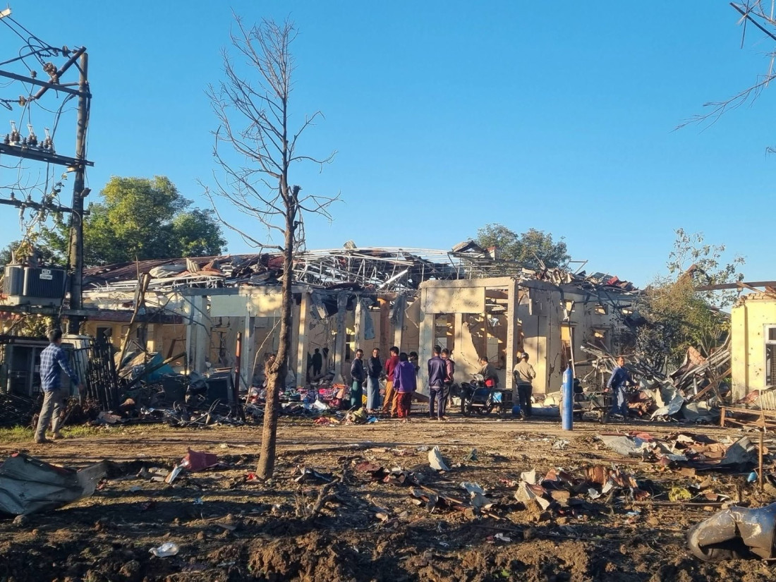 Mijanmarska vojska negira ubijanje civila u zračnom napadu na bolnicu u Rakhine