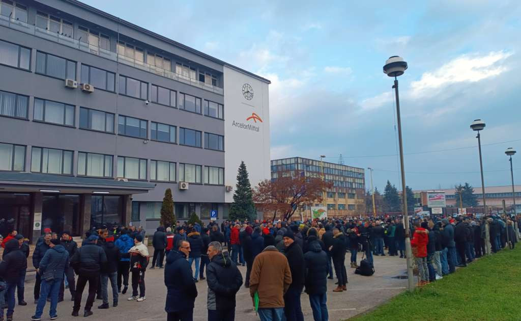 Novi protest radnika ArcelorMittala Zenica, sutra moguć sastanak u Vladi FBIH