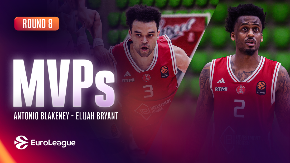 Blakeney i Bryant iz Hapoela najbolji u osmom kolu Evrolige