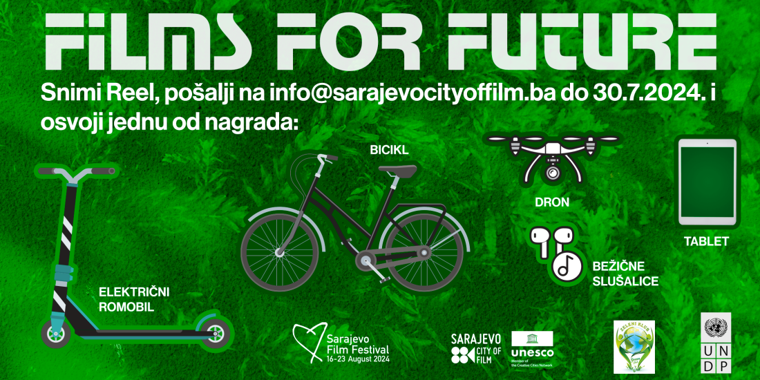 SFF: Poziv mladima: Snimi kratki video za „Films for Future/ Filmovi za budućnost"