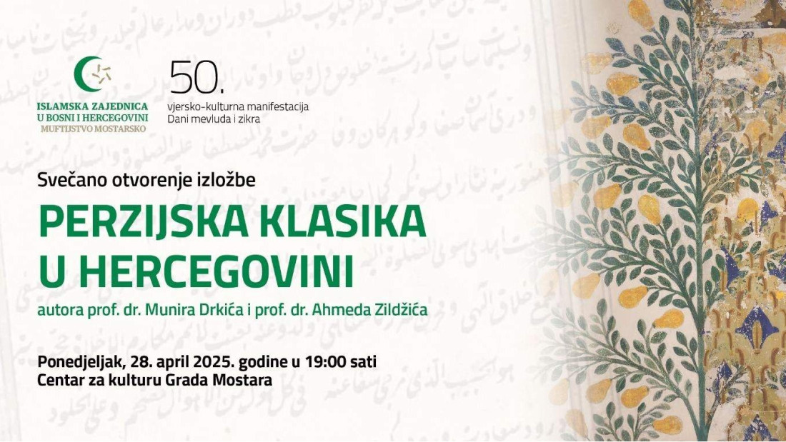 Izložba "Perzijska klasika Hercegovini" dolazi u Mostar