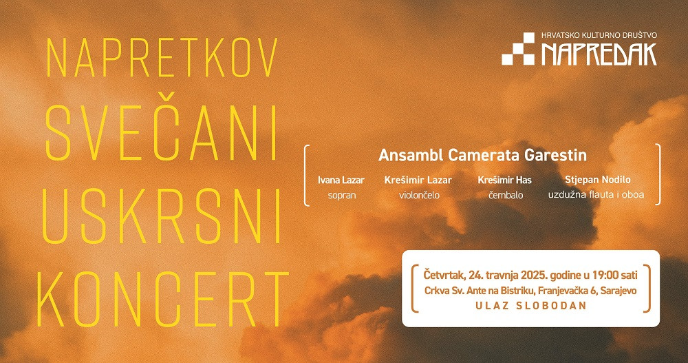 Muzički doživljaj Uskrsa: Uskrsni koncert HKD Napretka u Sarajevu