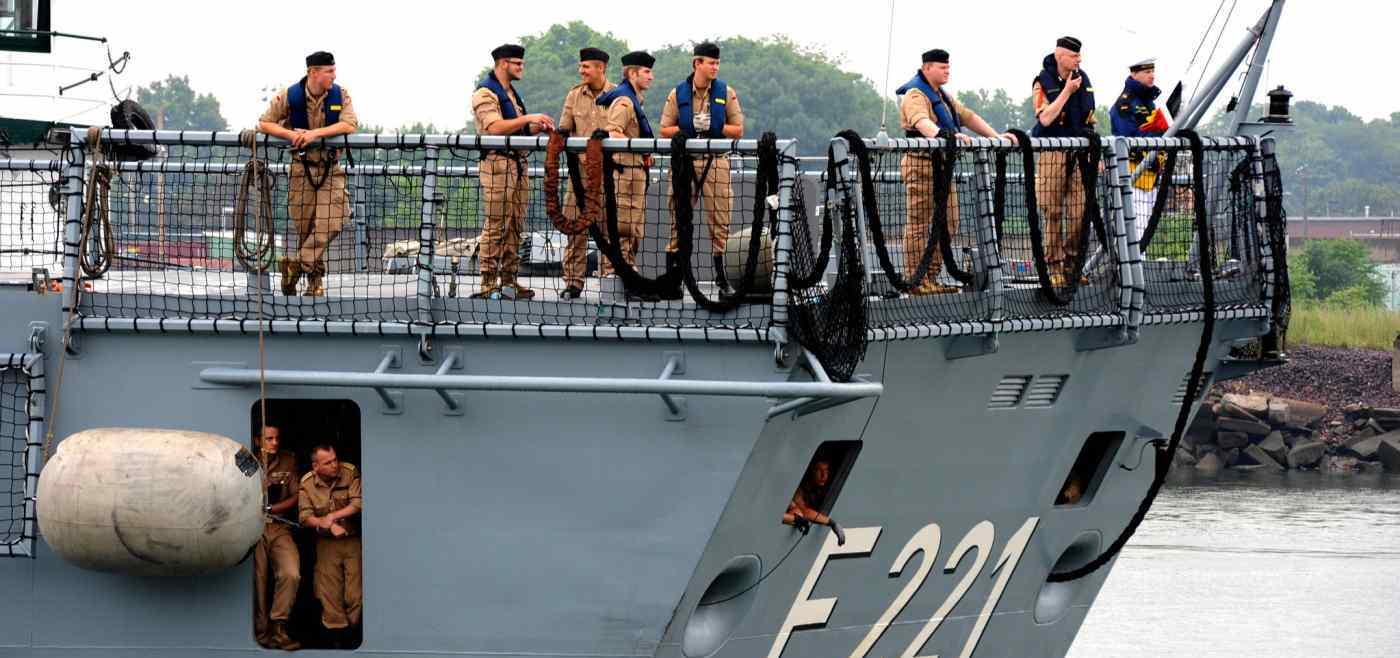 Njemački ratni brod u avgustu u Južnokineskom moru