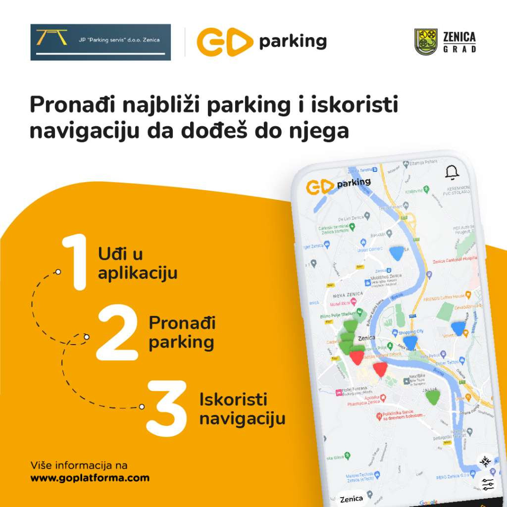 Grad Zenica uvodi plaćanje parkinga digitalnim putem kroz aplikaciju GoParking