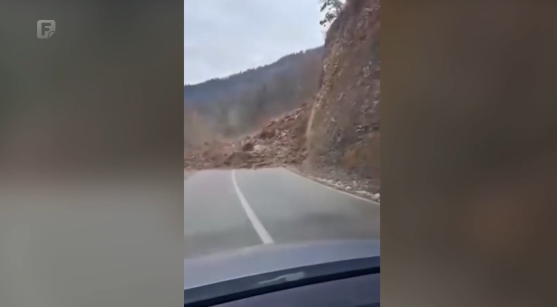 Odron na putu kod Foče, izbjegnuta tragedija