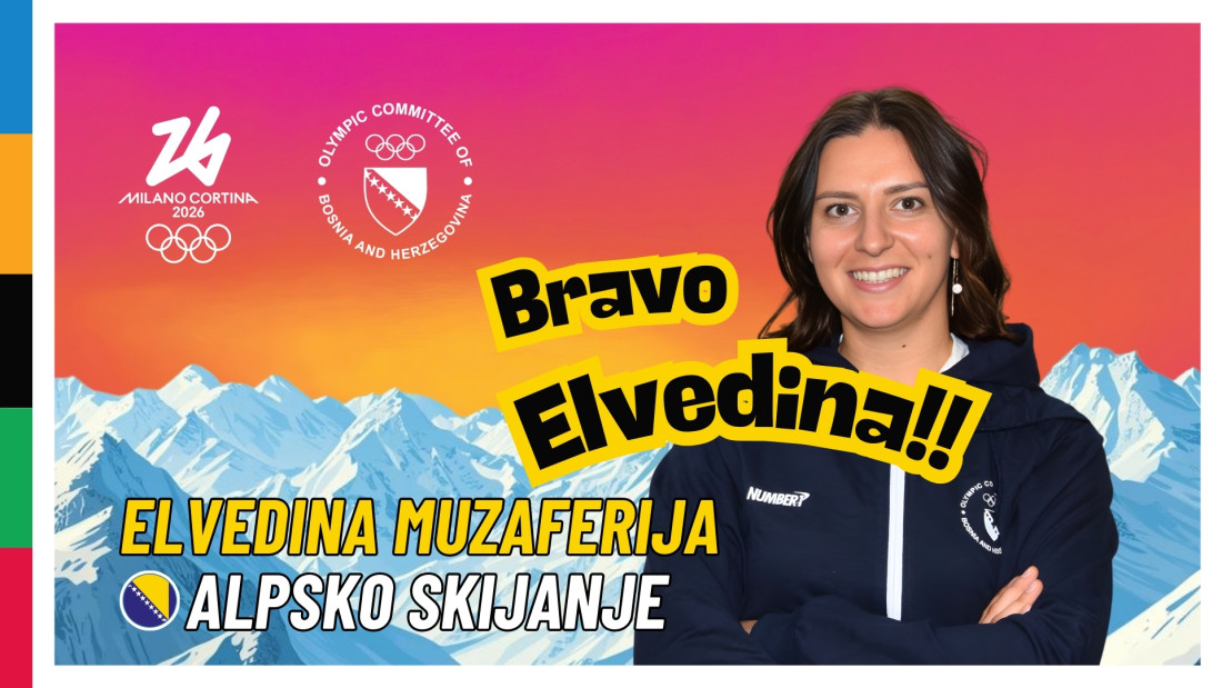 OK BiH: Elvedina, ponosni smo na tebe!