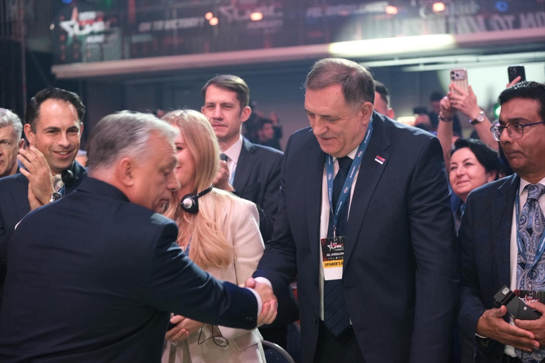 Orban pozdravio i hvalio Dodika na skupu u Budimpešti