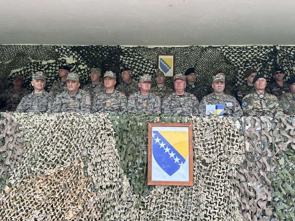 Završena vježba 'Dinamičan odgovor 24-4' na poligonu za borbenu obuku OS BiH 'Manjača'