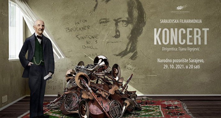 Narodno pozorište Sarajevo – Sarajevska filharmonija – Premijerno simfonija br. 3 u d- molu kompozitora Antona Bruknera