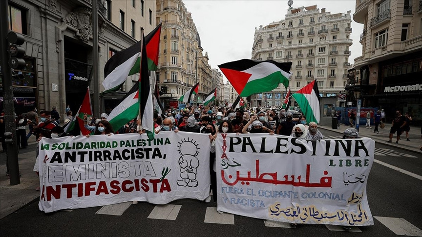 U 125 gradova Španije održani protesti podrške Palestini