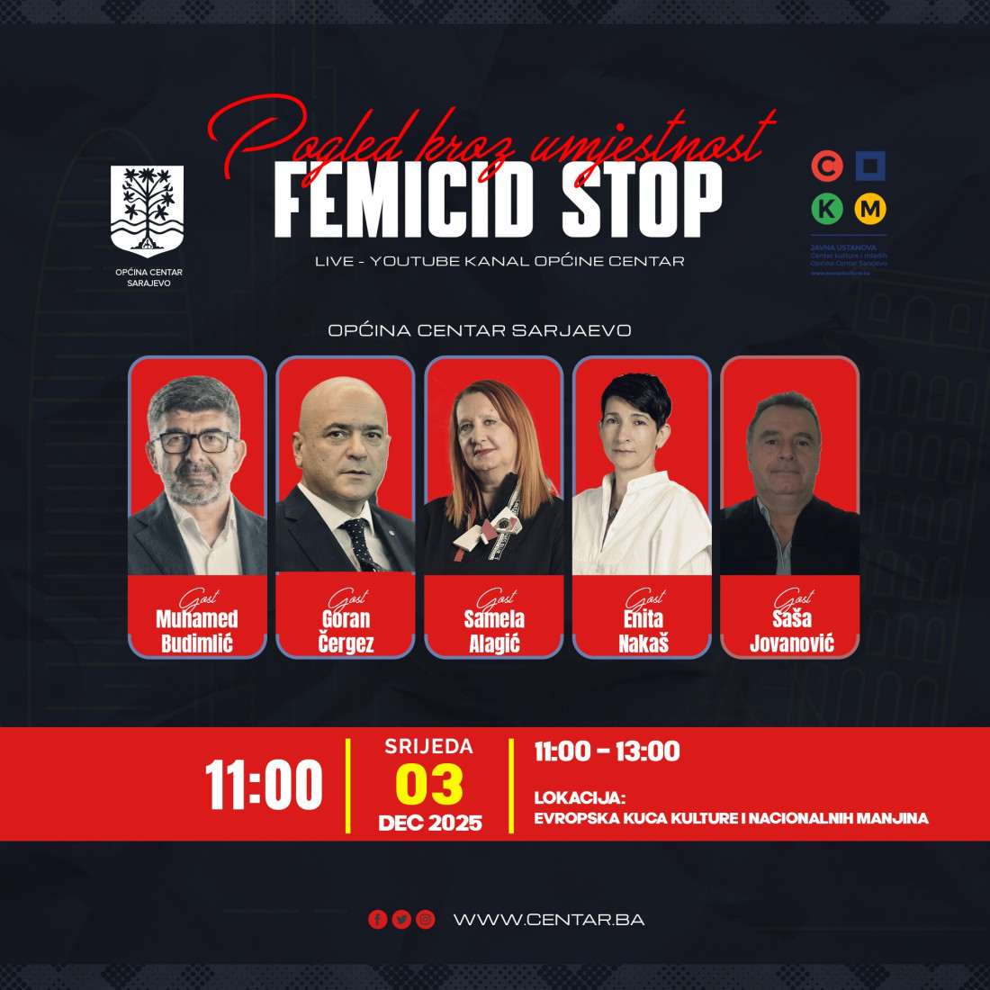 U Sarajevu izložba, kreativna radionica i panel "Femicid Stop! - Pogled kroz umjetnost"