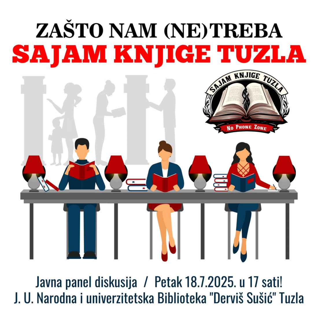 Panel razgovor: Zašto nam (ne)treba Sajam knjige Tuzla?