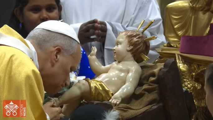 Papa Lav XIV prvi put predvodio misu na Badnje veče