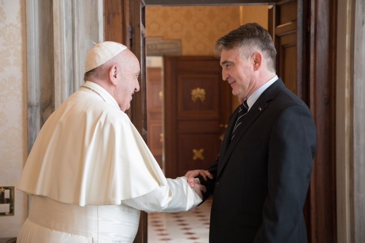 Komšić sutra u Vatikanu na sastanku s papom Franjom