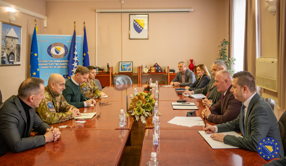 Sastanak komandanta EUFOR-a sa ministrom Helezom i zamjenicima