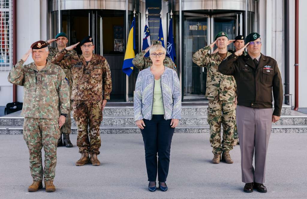 Predsjednica Slovenije sastala se u bazi Butmir s komandantima EUFOR-a i NATO štaba Sarajevo