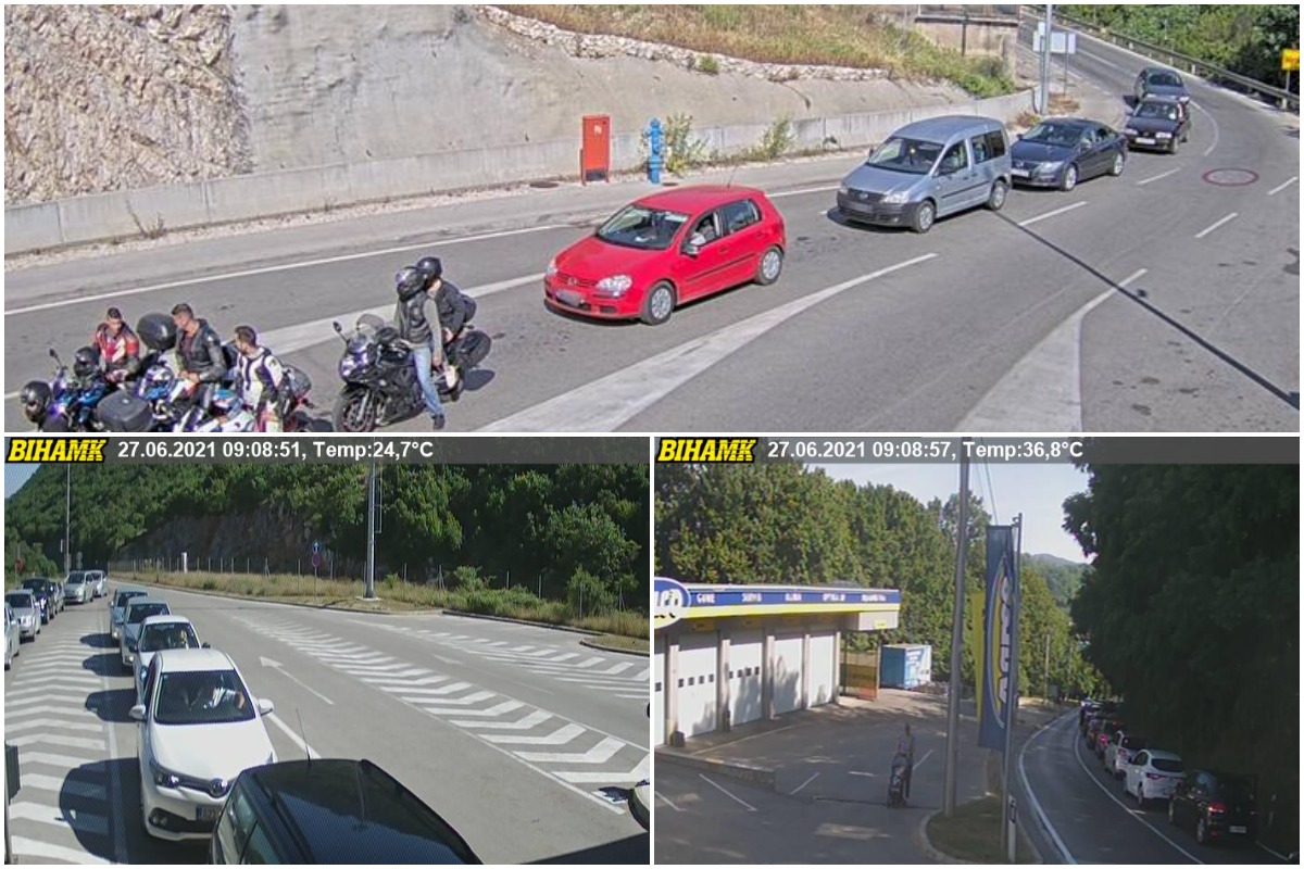 Pojačan promet vozila na izlazu iz BiH na nekoliko graničnih prelaza