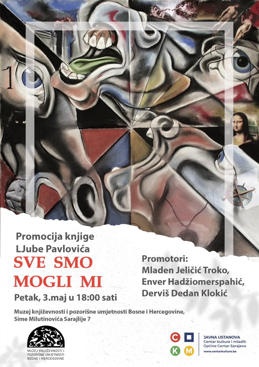 3. maja u Sarajevu promocija knjige Ljube Pavlovića "Sve smo mogli mi"