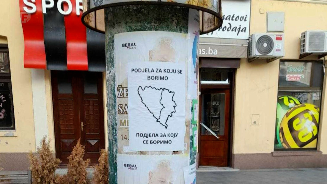 Aktivisti 'Karton revolucije' priznali da su postavljali plakate 'Podjela za koju se borimo'